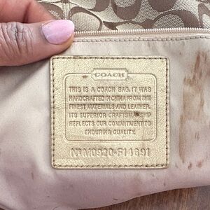 Coach Cream Signature Bag